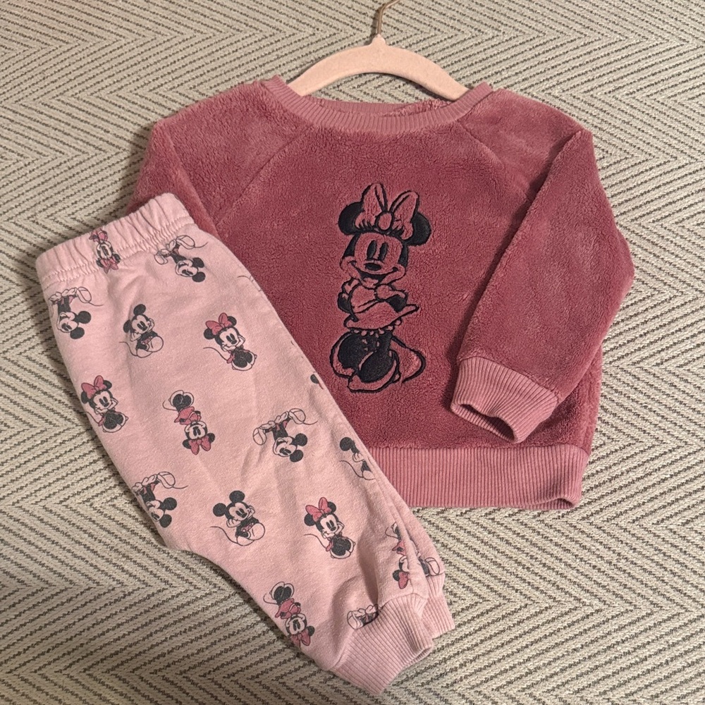 Pink Minnie Mouse Toddler Outfit